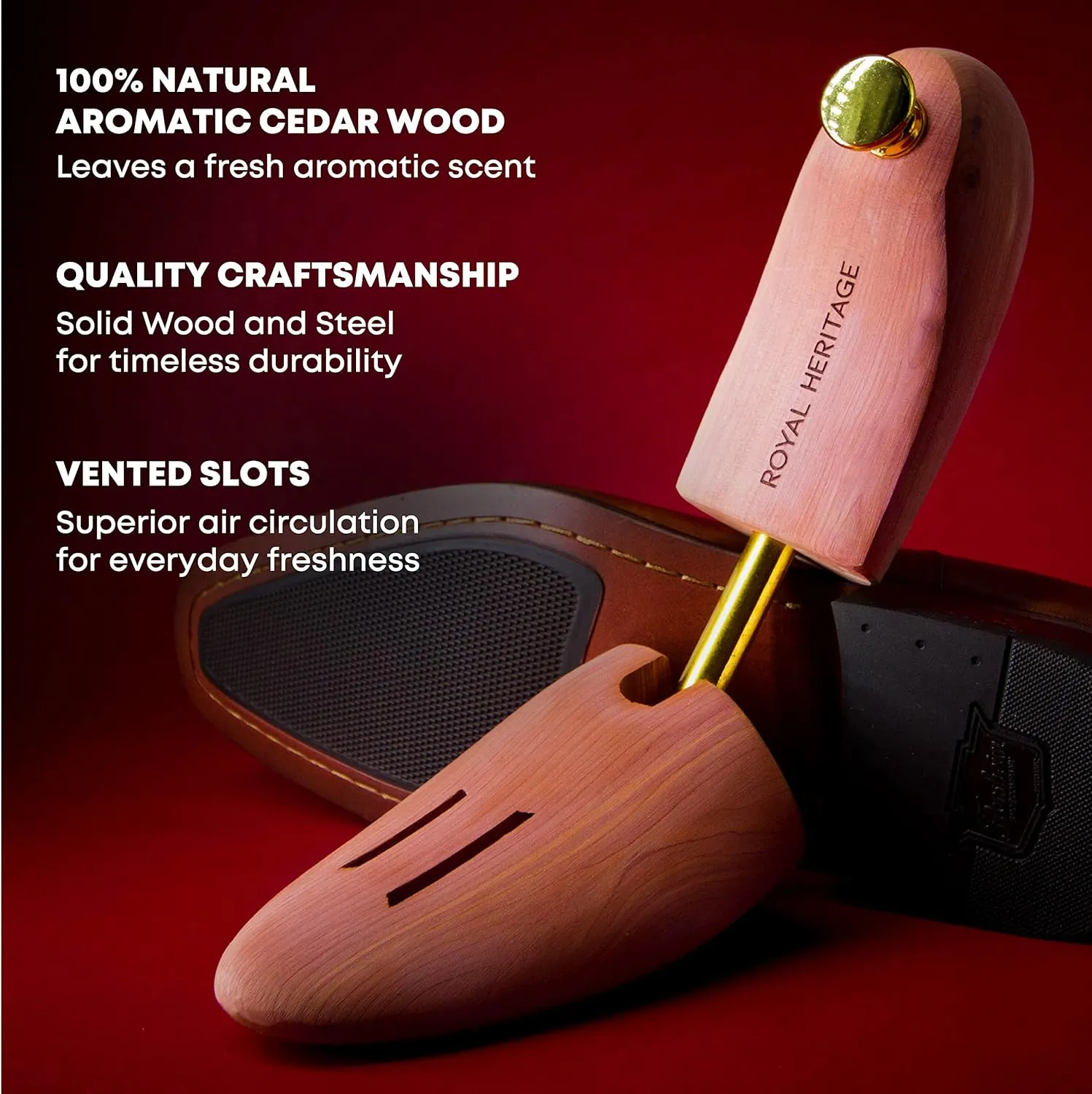 Men's Cedar Shoe Trees - Ultimate Edition - VALUE-PACK - Grown In USA