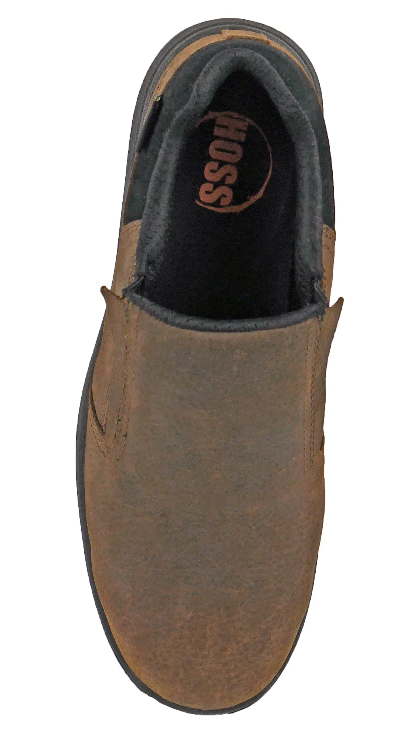 Men's Hoss Worker Brown, EH, SR, Slip On Met Guard Composite Toe Shoe