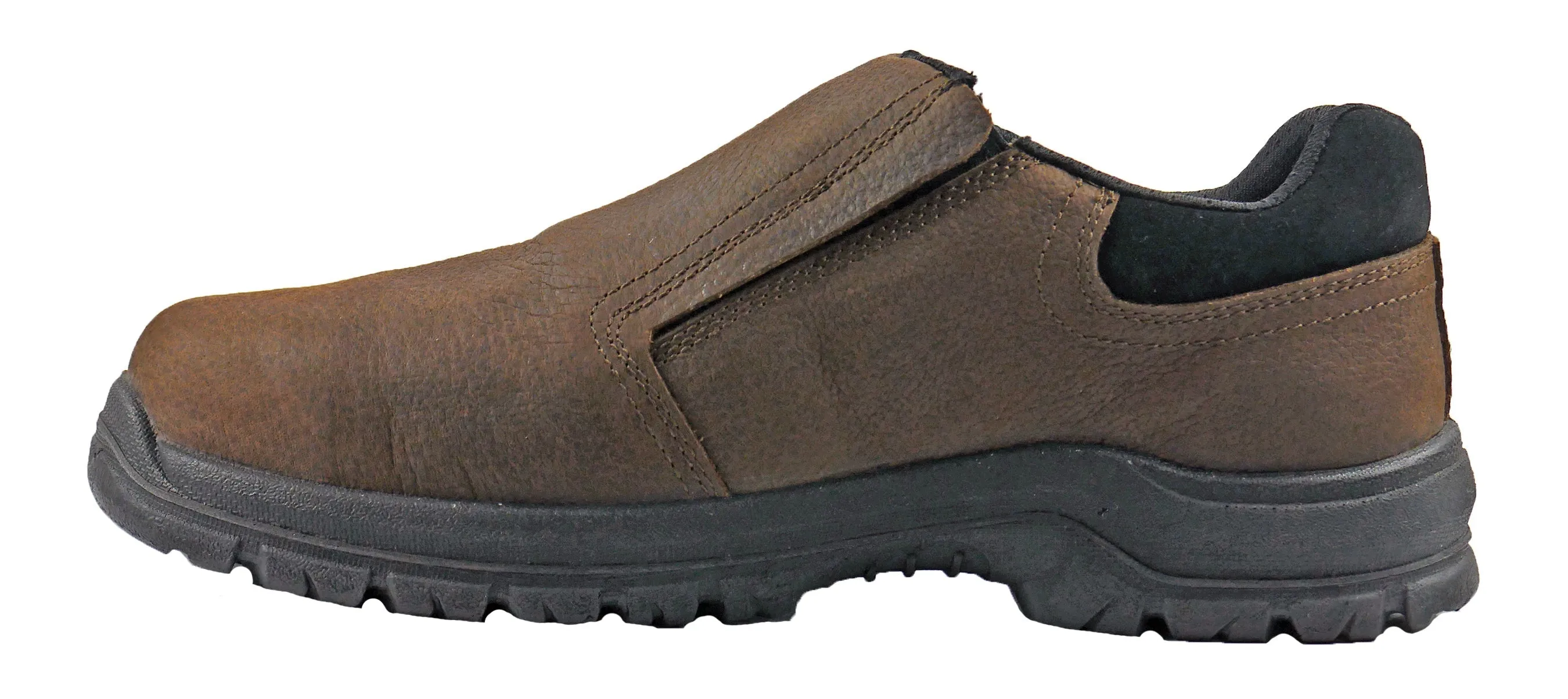 Men's Hoss Worker Brown, EH, SR, Slip On Met Guard Composite Toe Shoe