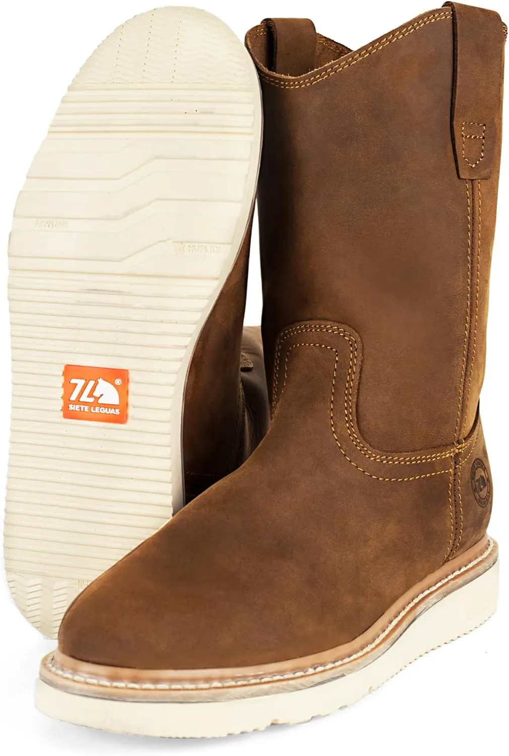 Men's Leather Wellington Boot Light and Tough with Oil Resistant Sole style 2222