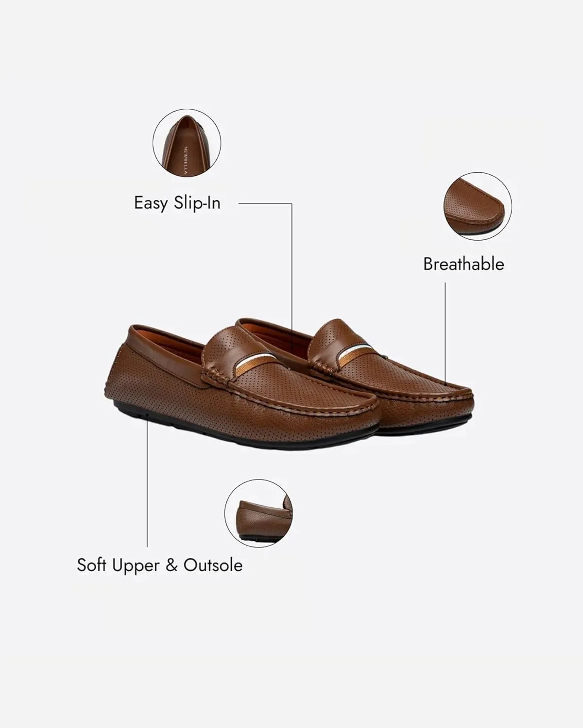 Men's Loafers Casual Slip On Shoes Soft Penny Driving Loafers
