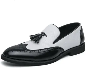 Men's Penny Loafers Tassels Casual Slip-On Shoes and Weeding Dress Shoes for Men