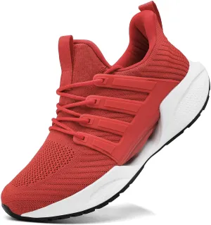 Mens Shoes Comfortable Shock Absorbing Light Non Slip Sneakers for Running Walking Road Sport Fashion Casual Breathable Soft