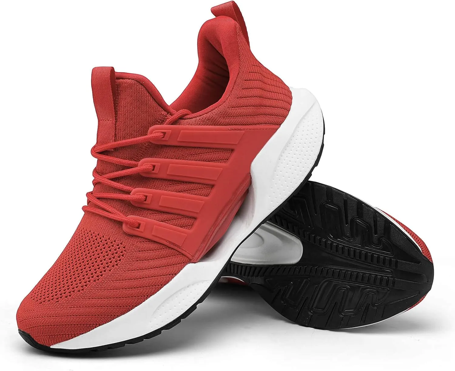 Mens Shoes Comfortable Shock Absorbing Light Non Slip Sneakers for Running Walking Road Sport Fashion Casual Breathable Soft