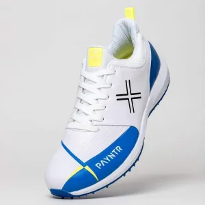 Men's V Pimple-Classic White Cricket Shoes-US12/UK11