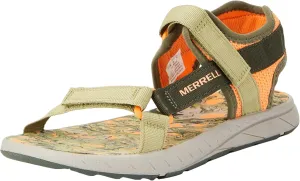Merrell Kahuna Web 2.0 Sandal, Olive/Orange, 10 US Unisex Big Kid