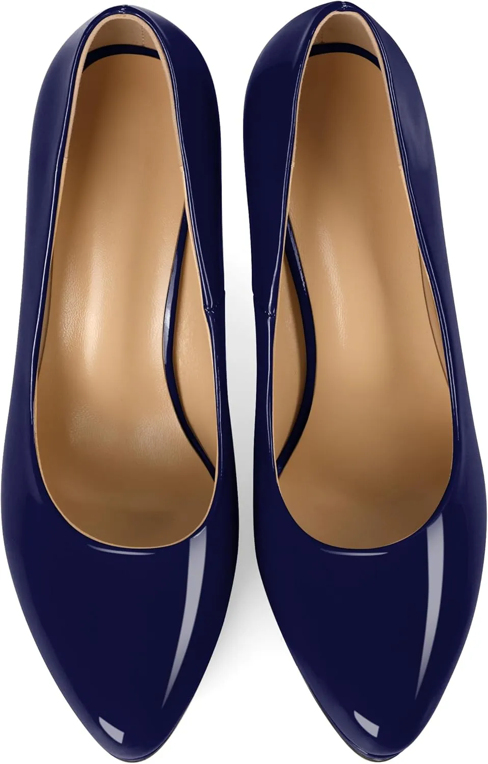 Mettesally Women High Heels Platform Pumps Stilettos Slip-on Fashion Daily Office Women Shoes 3.5 Inches