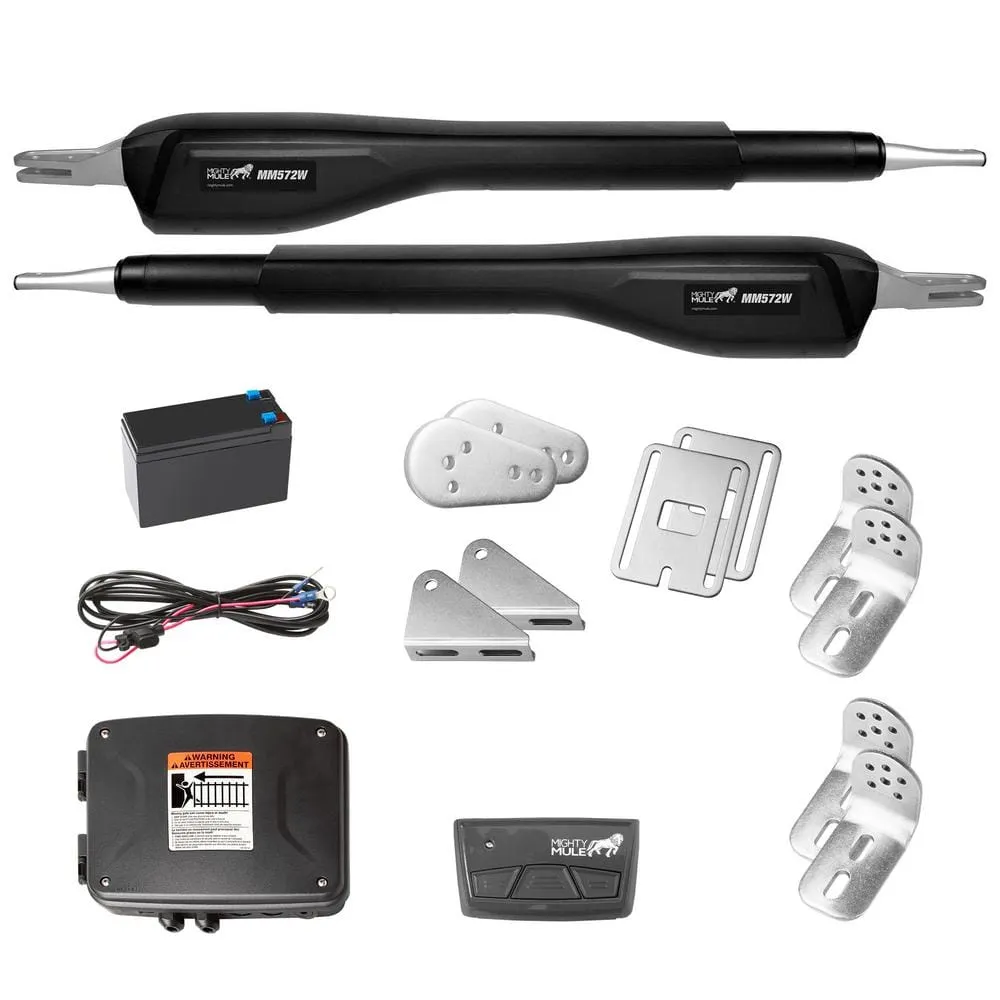 Mighty Mule Heavy Duty Dual Swing Gate Opener Smart and Solar Capable