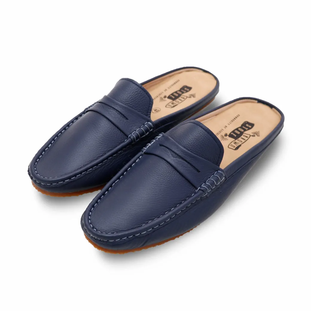 Mochi Mule Wrinkle Soft Navy