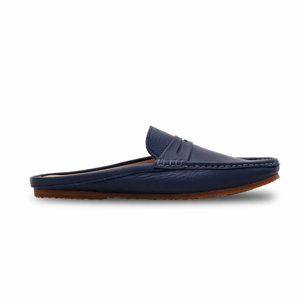 Mochi Mule Wrinkle Soft Navy