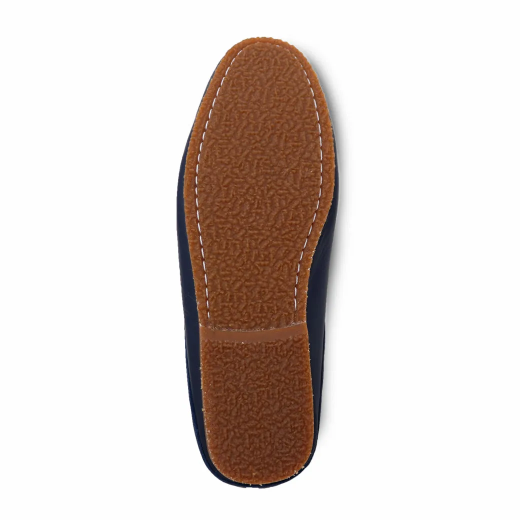 Mochi Mule Wrinkle Soft Navy