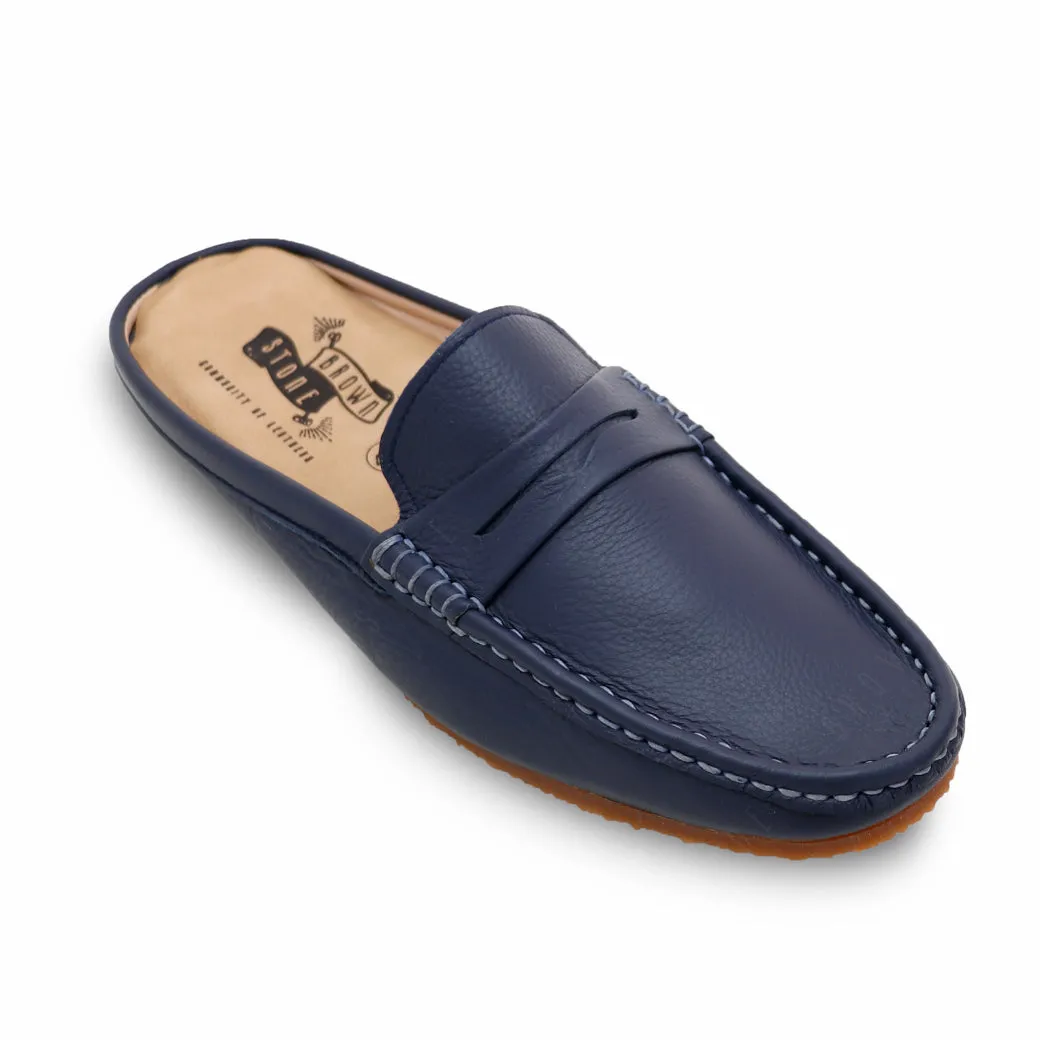 Mochi Mule Wrinkle Soft Navy