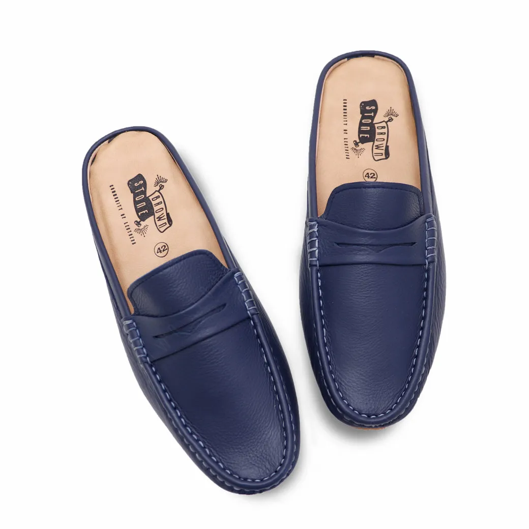Mochi Mule Wrinkle Soft Navy