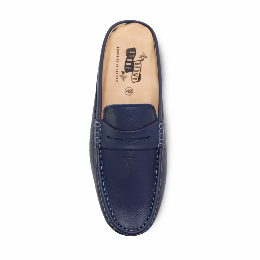 Mochi Mule Wrinkle Soft Navy