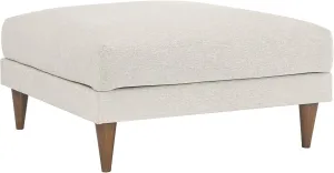 Modway EEI-6481-HEI Zoya Down Filled Overstuffed Ottoman, Ivory Fabric