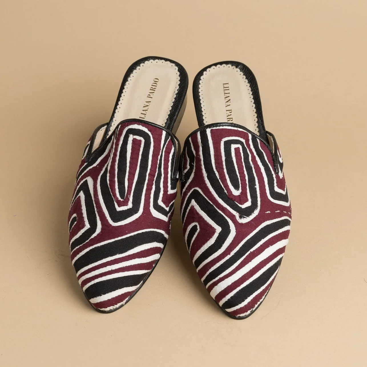 Mola Mules | Black Multicolor