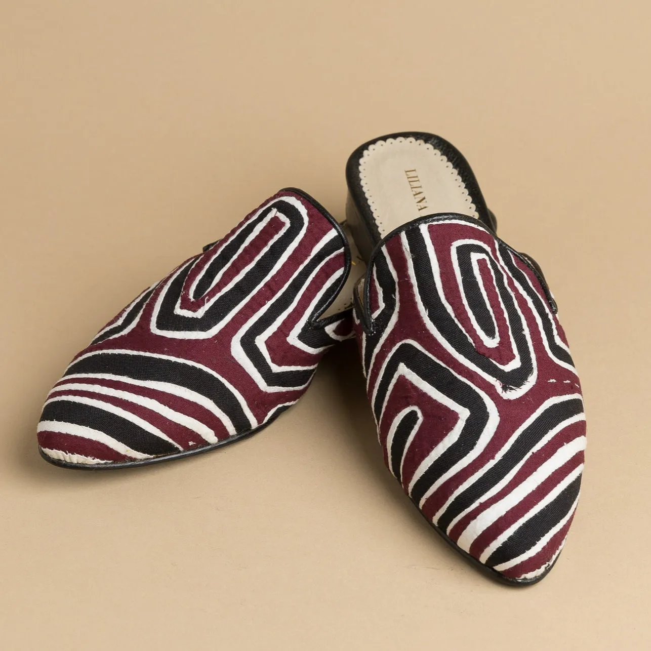 Mola Mules | Black Multicolor