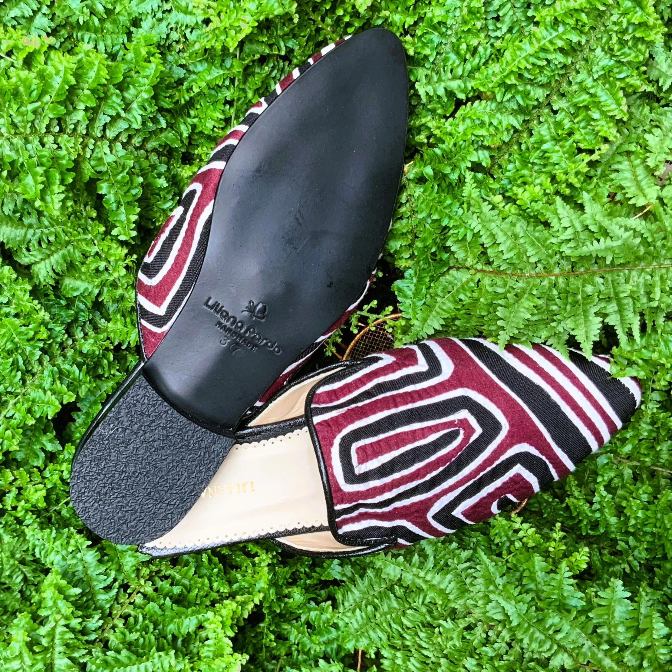 Mola Mules | Black Multicolor