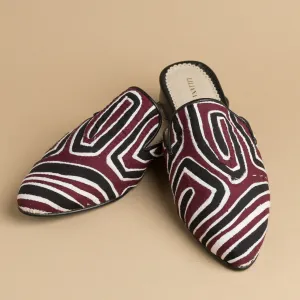 Mola Mules | Black Multicolor