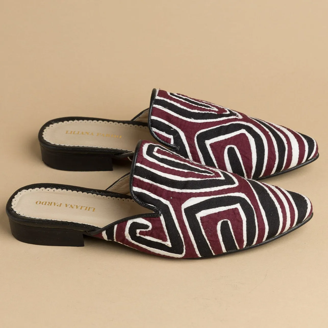 Mola Mules | Black Multicolor