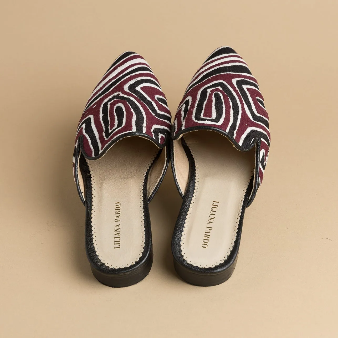 Mola Mules | Black Multicolor