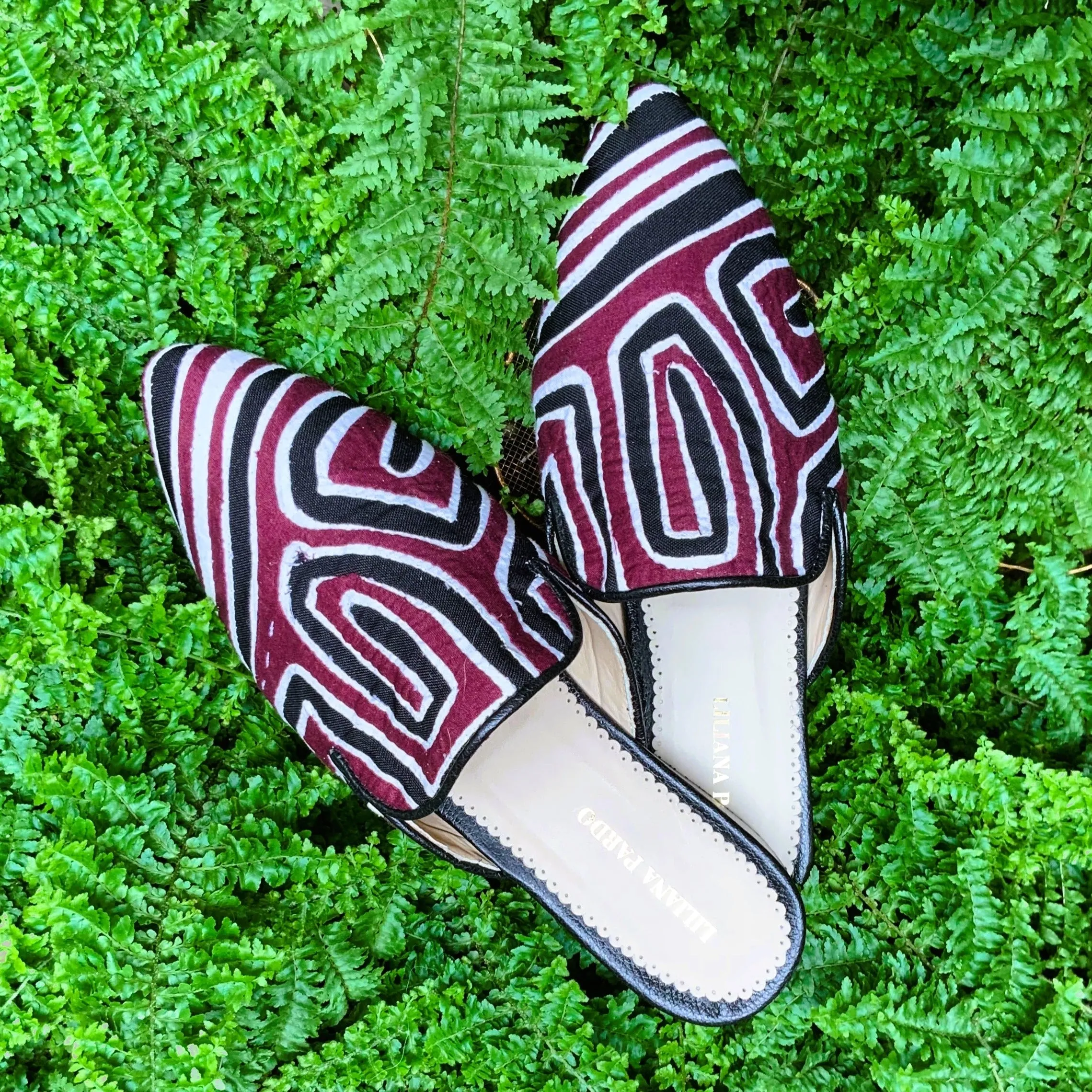 Mola Mules | Black Multicolor
