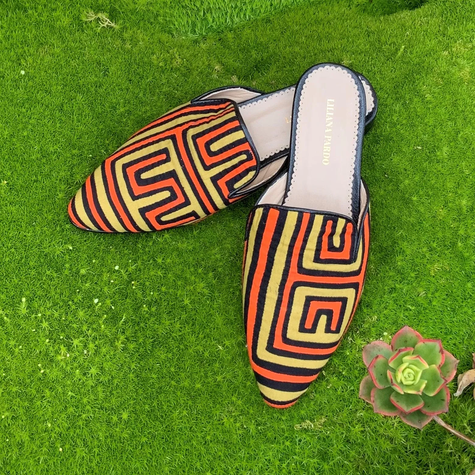 Mola Mules | Orange Design