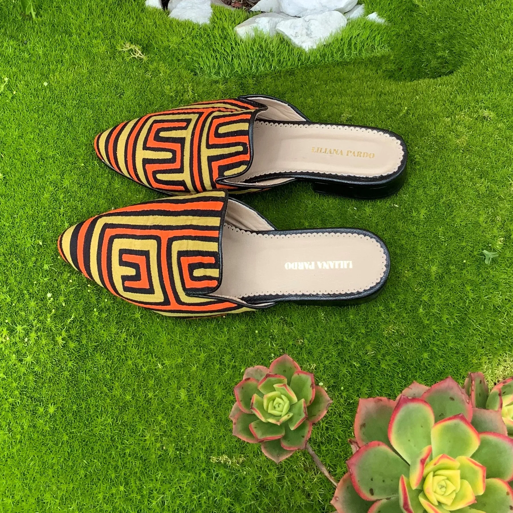 Mola Mules | Orange Design