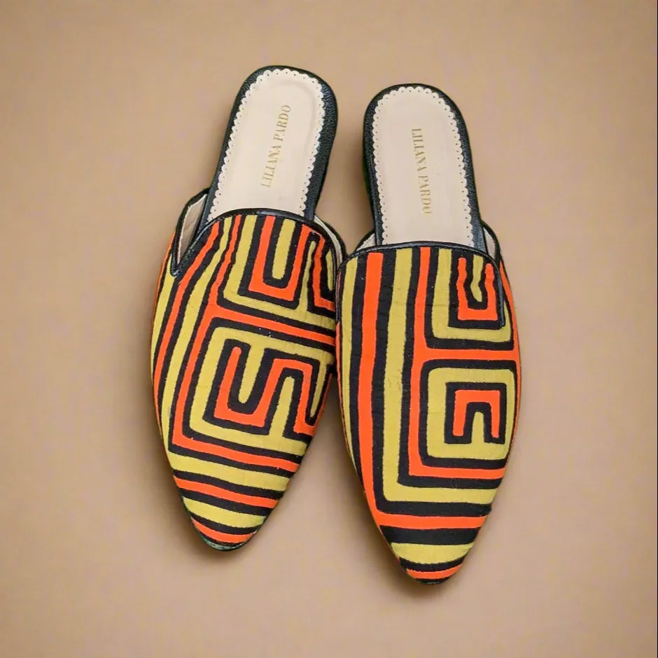 Mola Mules | Orange Design