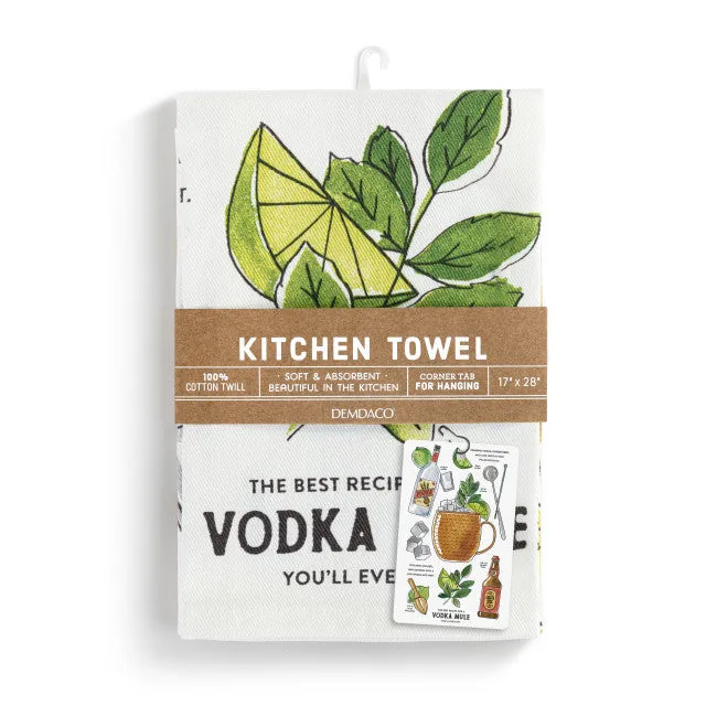 Moscow Mule Cotton Twill Kitchen Towel