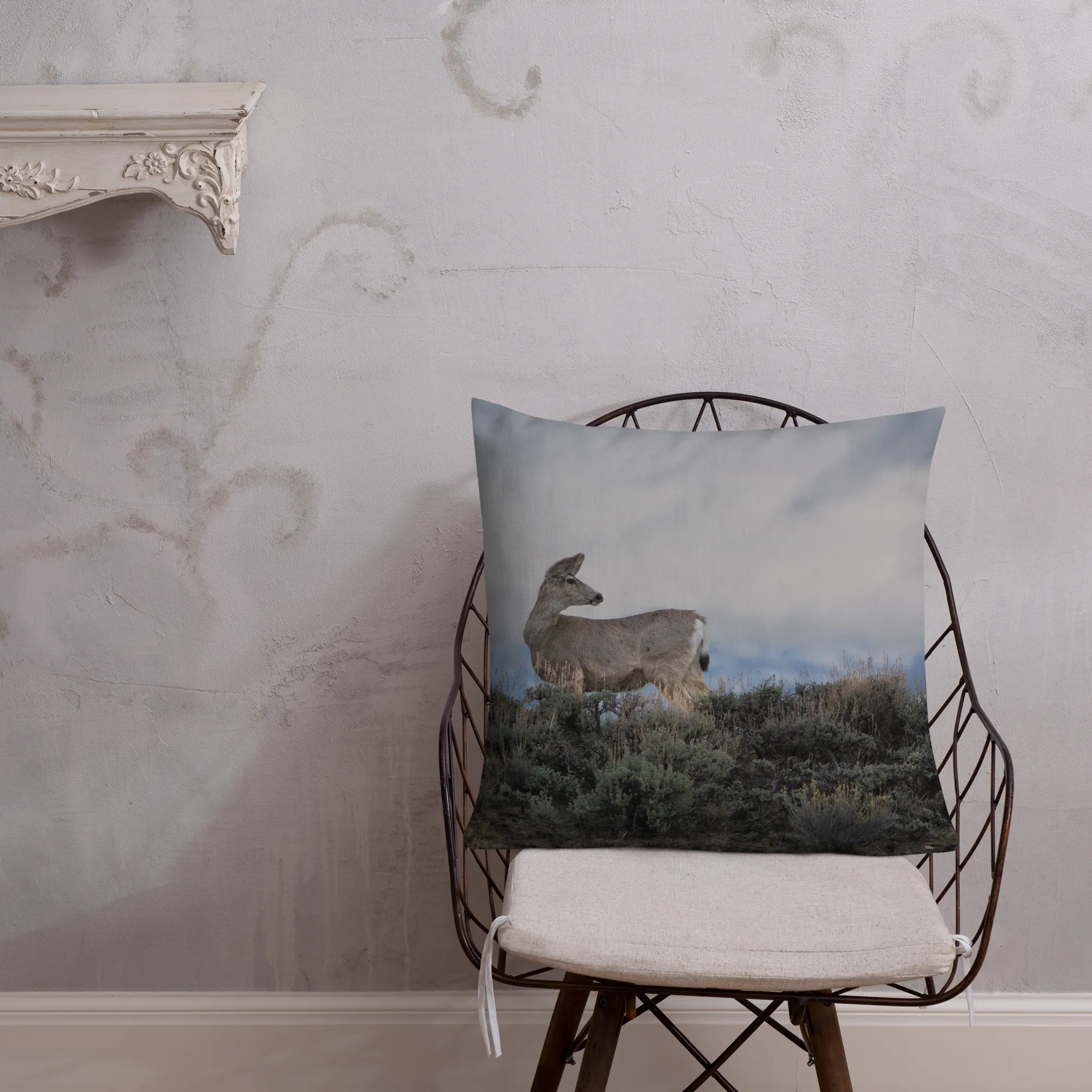 Mule Deer Premium Pillow