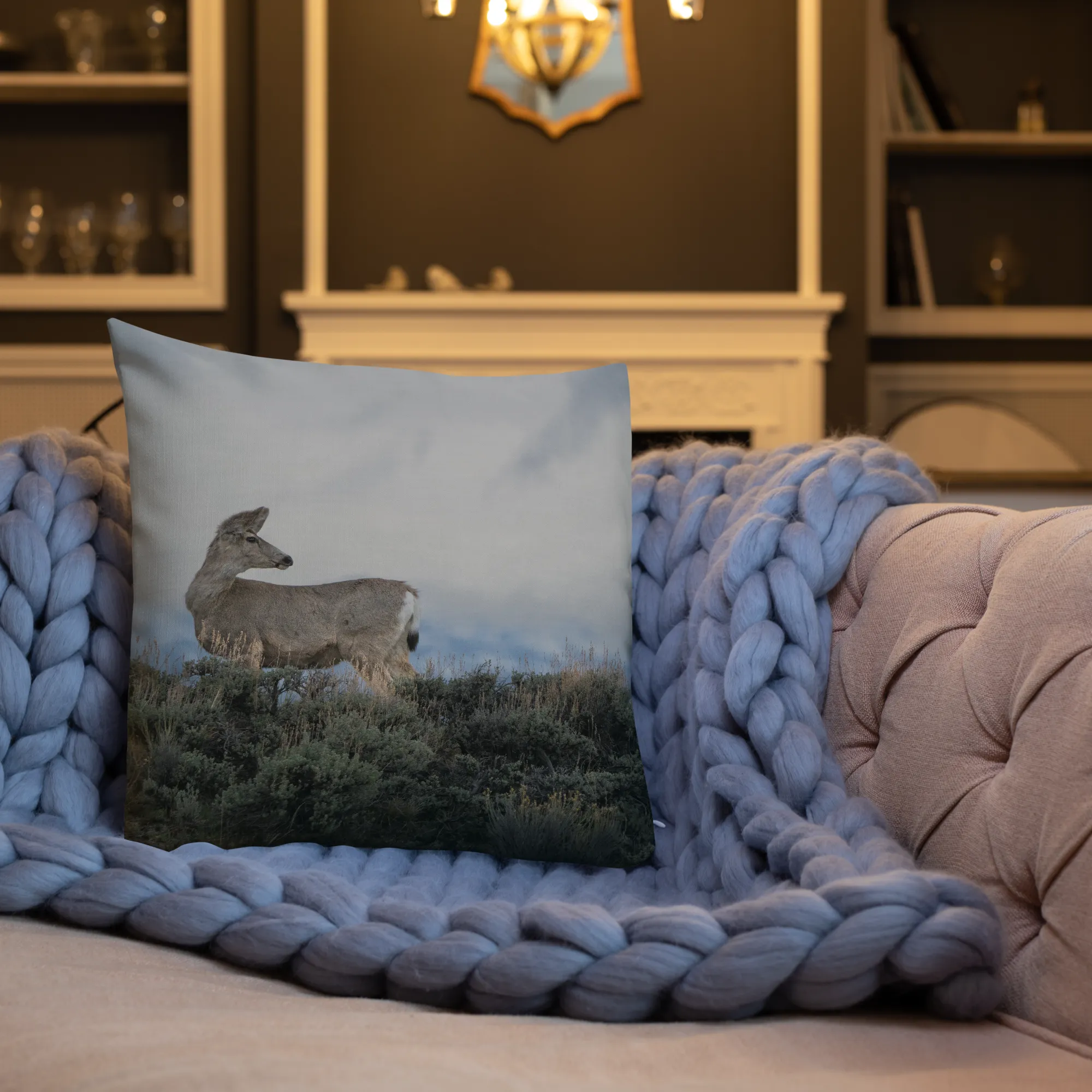 Mule Deer Premium Pillow