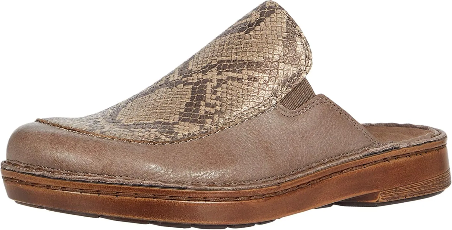 NAOT Women's Procida Mule Soft Stone Lthr/Golden Cobra Lthr 10 M US