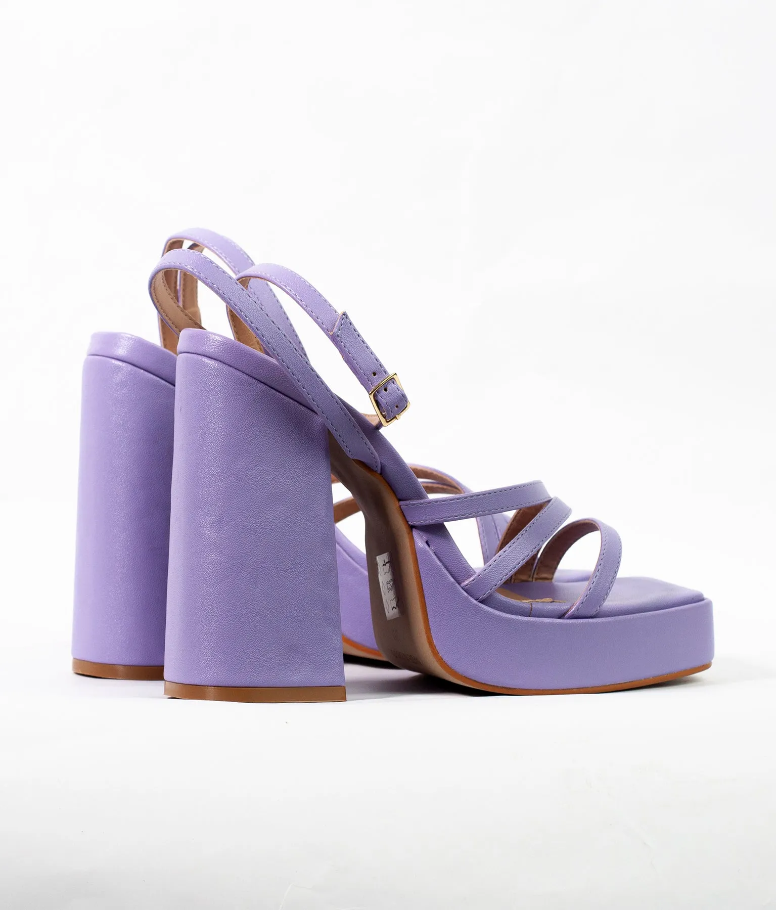 Natalia Lilac Platform Sandals