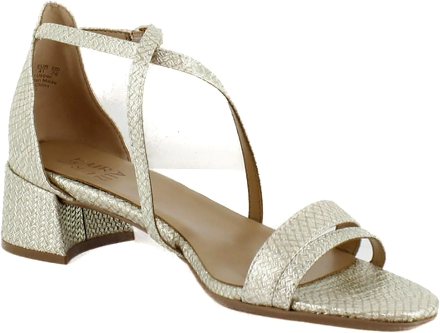 Naturalizer Women's June Strappy Low Block Heel Dress Sandal