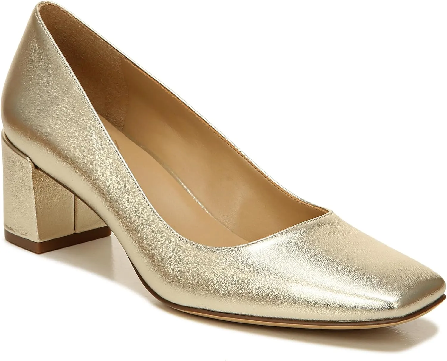 Naturalizer Women's Karina Low Block Heel Square Toe Pump
