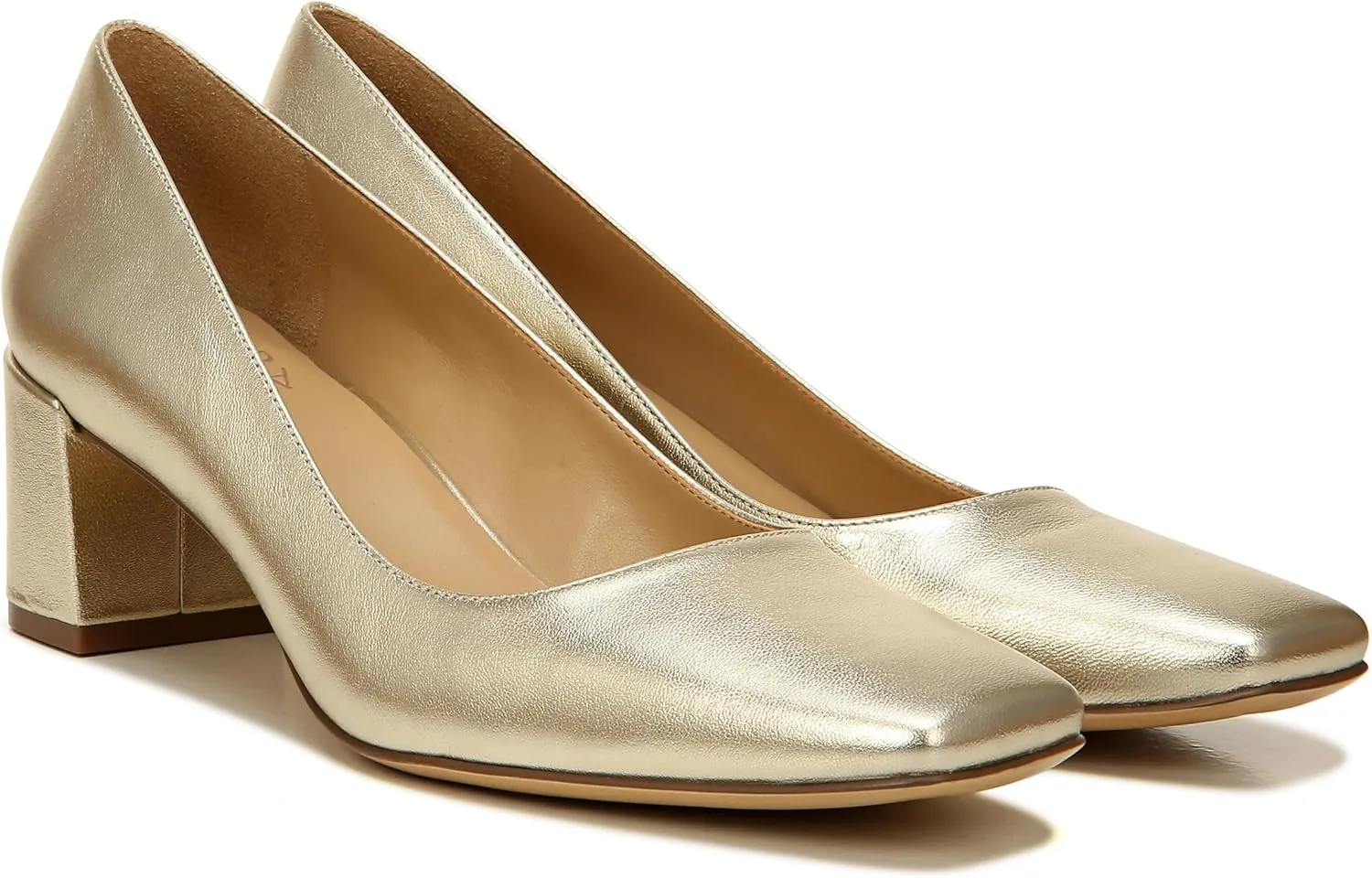 Naturalizer Women's Karina Low Block Heel Square Toe Pump