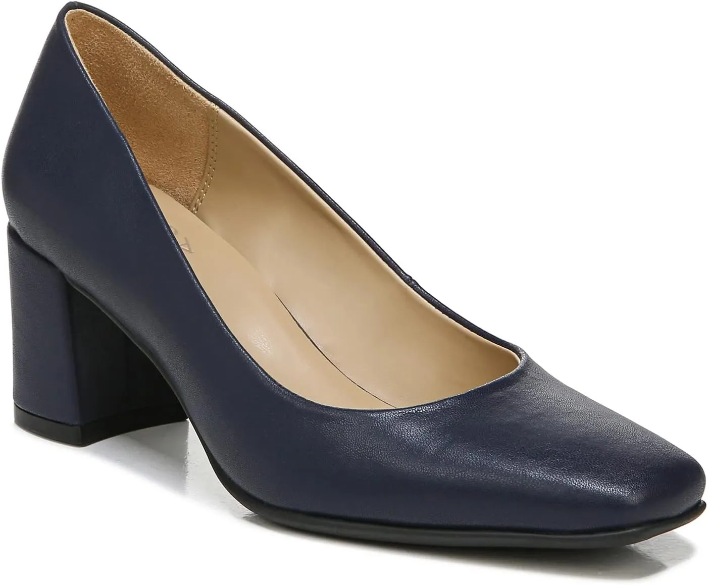 Naturalizer Women's Warner Square Toe Block Heel Pump