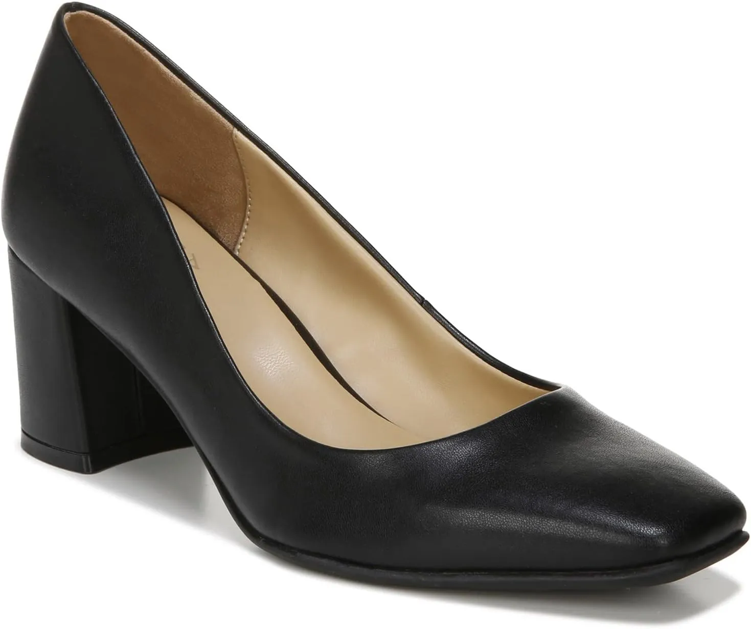 Naturalizer Women's Warner Square Toe Block Heel Pump