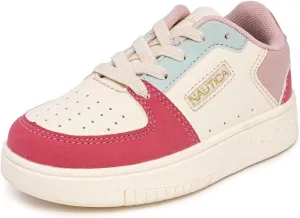 Nautica Girls Fashion Shoe - Lace-Up Low-Top Tennis Sneakers for Big Kids, Little Kids & Toddlers (Regular Heel/Platform Sole)