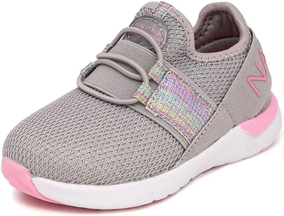 Nautica Kids Sneaker Athletic Slip-On Bungee Running Shoes|Boy - Girl|(Big Kid/Little Kid/Toddler) - Neave/Kappil