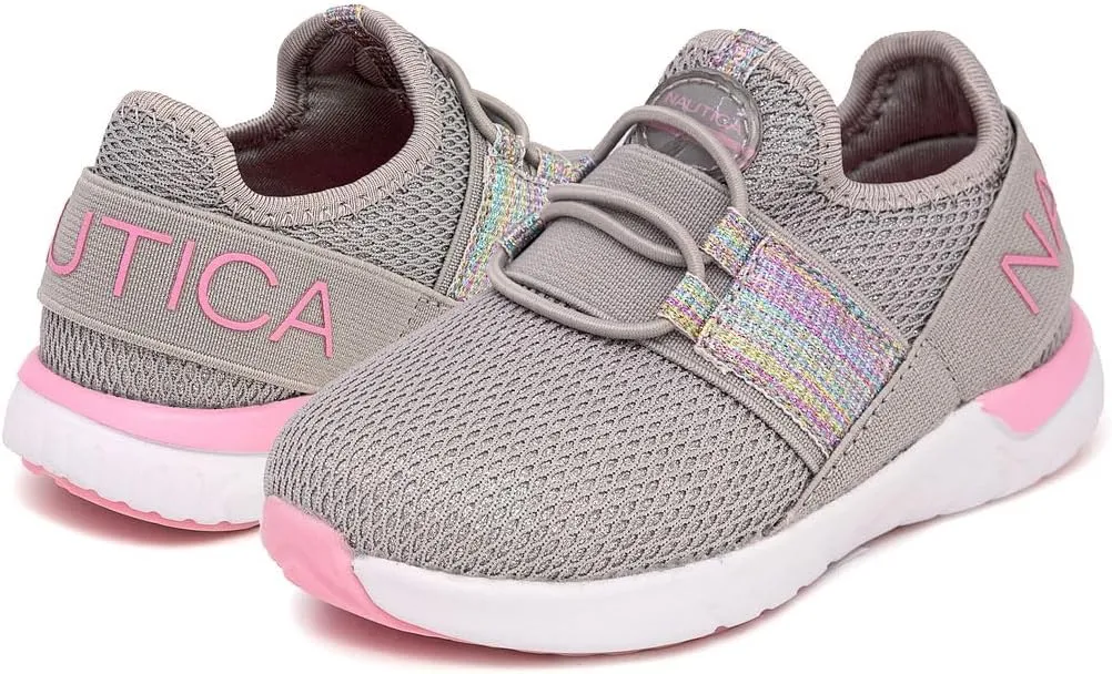 Nautica Kids Sneaker Athletic Slip-On Bungee Running Shoes|Boy - Girl|(Big Kid/Little Kid/Toddler) - Neave/Kappil