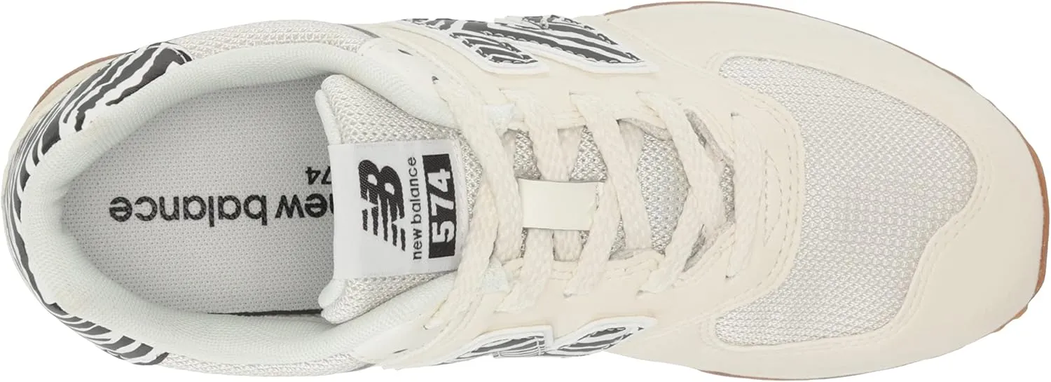New Balance Girl's 574 V1 Animal Lace-up Sneaker