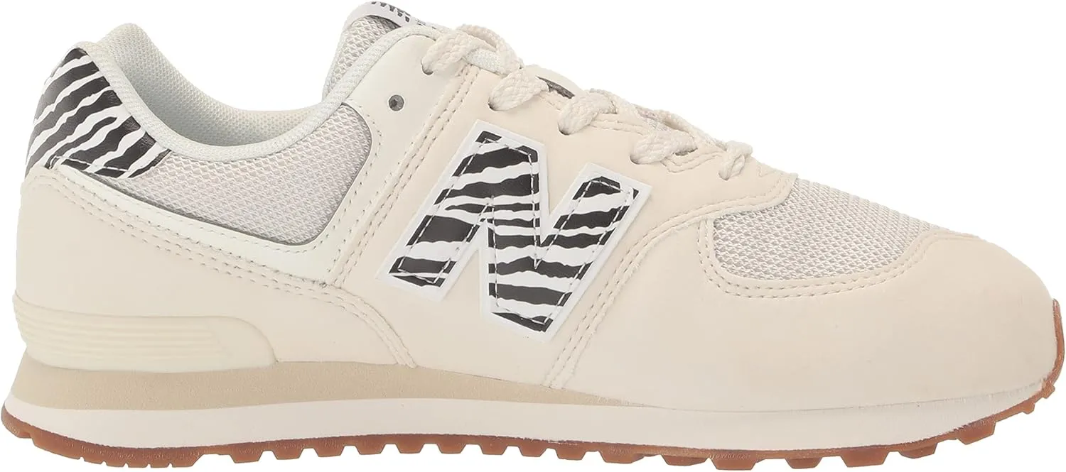 New Balance Girl's 574 V1 Animal Lace-up Sneaker