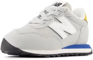 New Balance Kids 237 Bungee Sneaker, BRIGHTON GREY/BLUE AGATE, 5 M Toddler (1-4 Years)