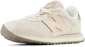 New Balance Kids 237 Bungee Sneaker, TURTLEDOVE/VINTAGE ROSE, 2 M Infant (0-12 Months)