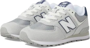 New Balance Kids 574 V1 70s Racing Lace-up Sneaker, Brighton Grey/Nb Navy, 11.5 Wide US Unisex Little