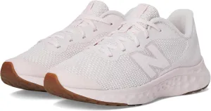 New Balance KIds Arishi Fresh Foam v4 Sneaker, PINK GRANITE/MID CENTURY PINK, 6.5 XW Big Kid (8-12 Years)