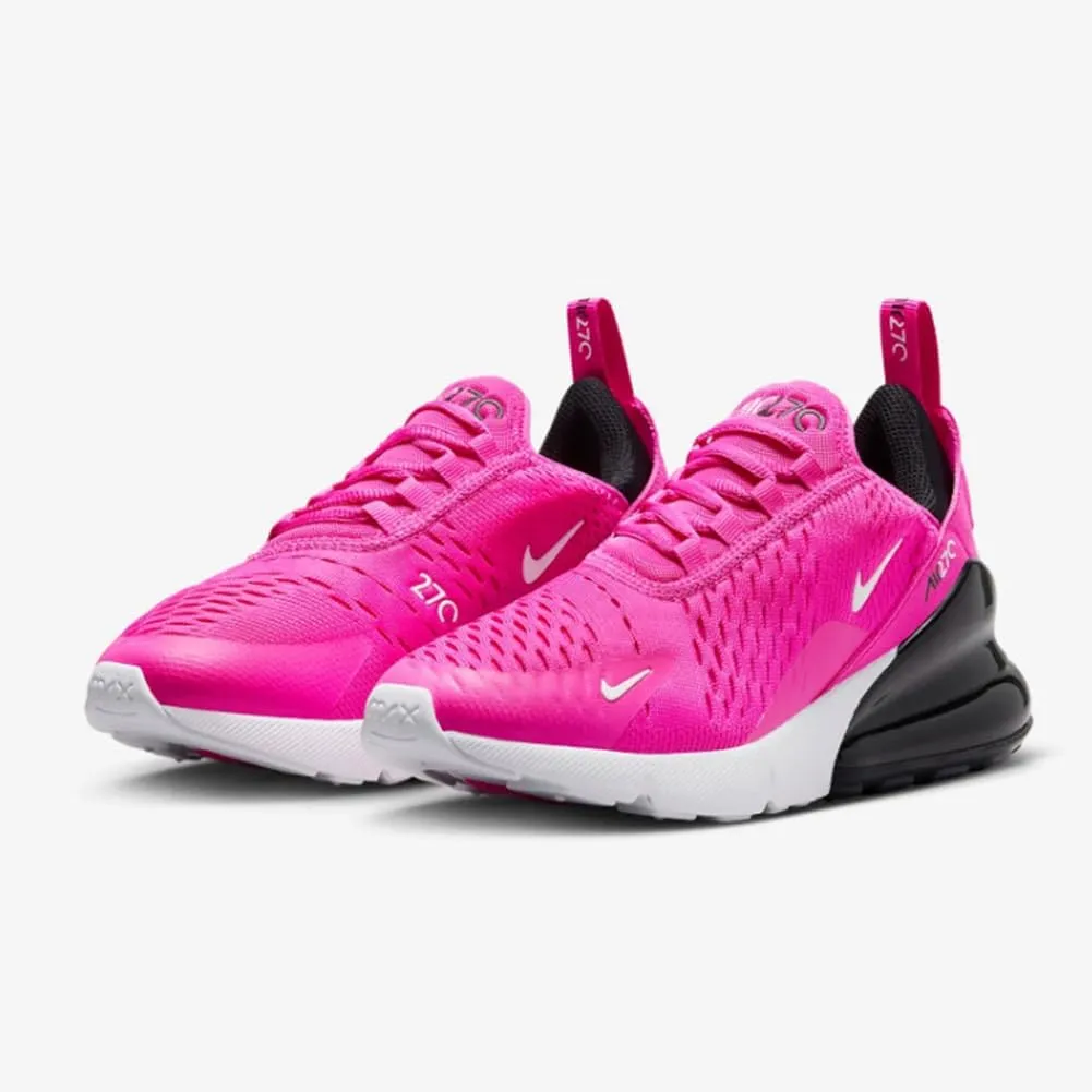 Nike Air Max 270 Big Kids' Shoes (943345-028, Light Smoke Grey/Dark Obsidian/Phantom/Bright Crimson)
