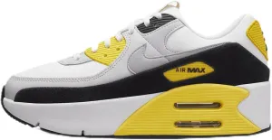 Nike Air Max 90 LV8 Women's Shoes (FD4328-105, White/Black/Opti Yellow/Wolf Grey) Size 10